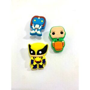 X-Men Marvel comics, Shoe Charms collectible lot of  3